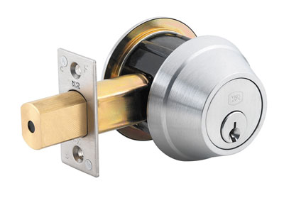 Deadbolt lock.